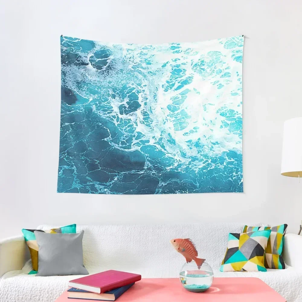 

Blue Ocean Waves Tapestry Kawaii Room Decor Cute Room Decor Tapestry