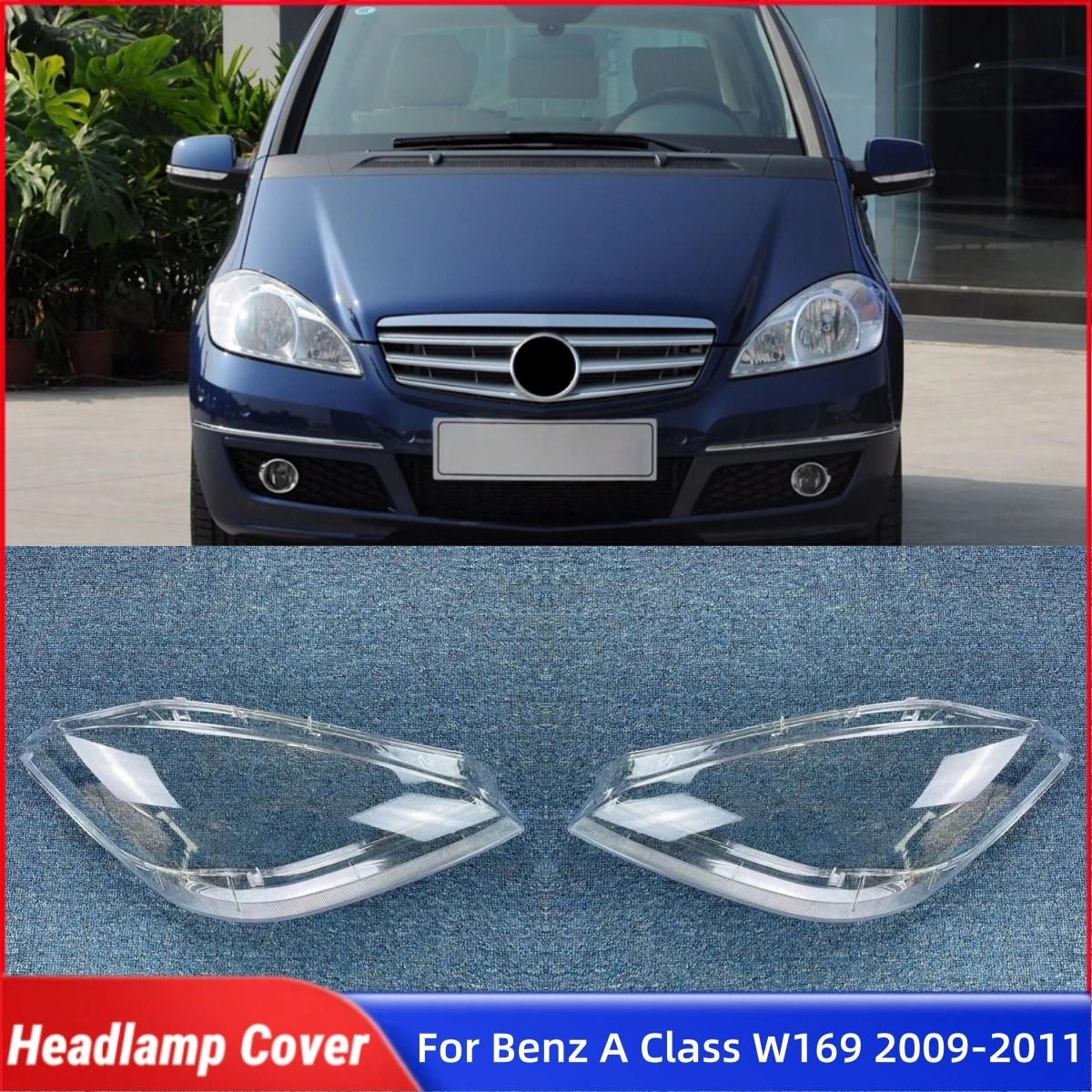 

Для Mercedes Benz A Class W169 2009 2010 2011 автомобильные гаджеты, крышка фары, передняя фара автомобиля, крышка объектива, оболочка