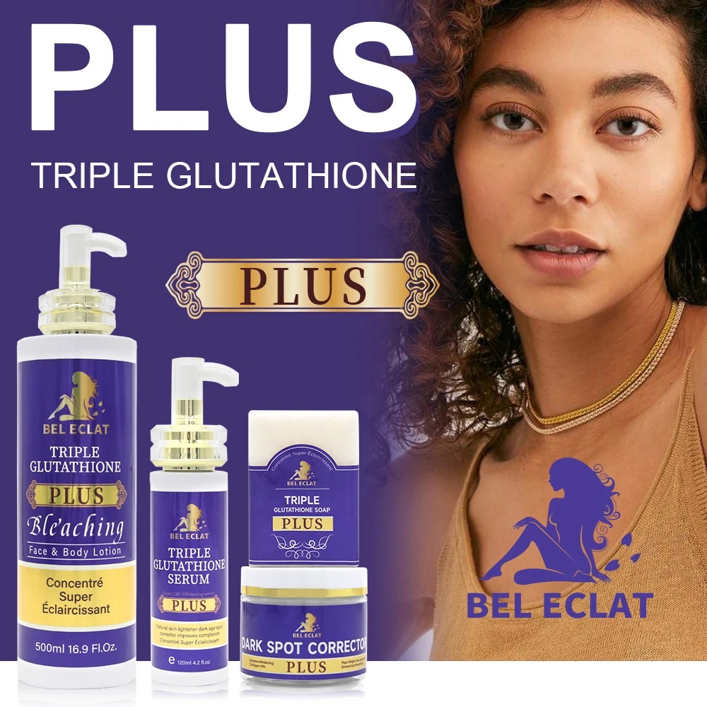 Gluta Master TRIPLE GLUTATHIONE PLUS blanchir Skin Care Set  For Dark and Caramel Moisturize Spotless Glossy Women\'s skincare