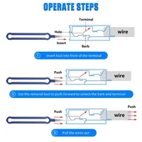 18/36Pcs Terminal Removal Tool Kit Depinning Tool Electrical Connector Pin Removal Car Optional Wire Terminal Removal Tools 4