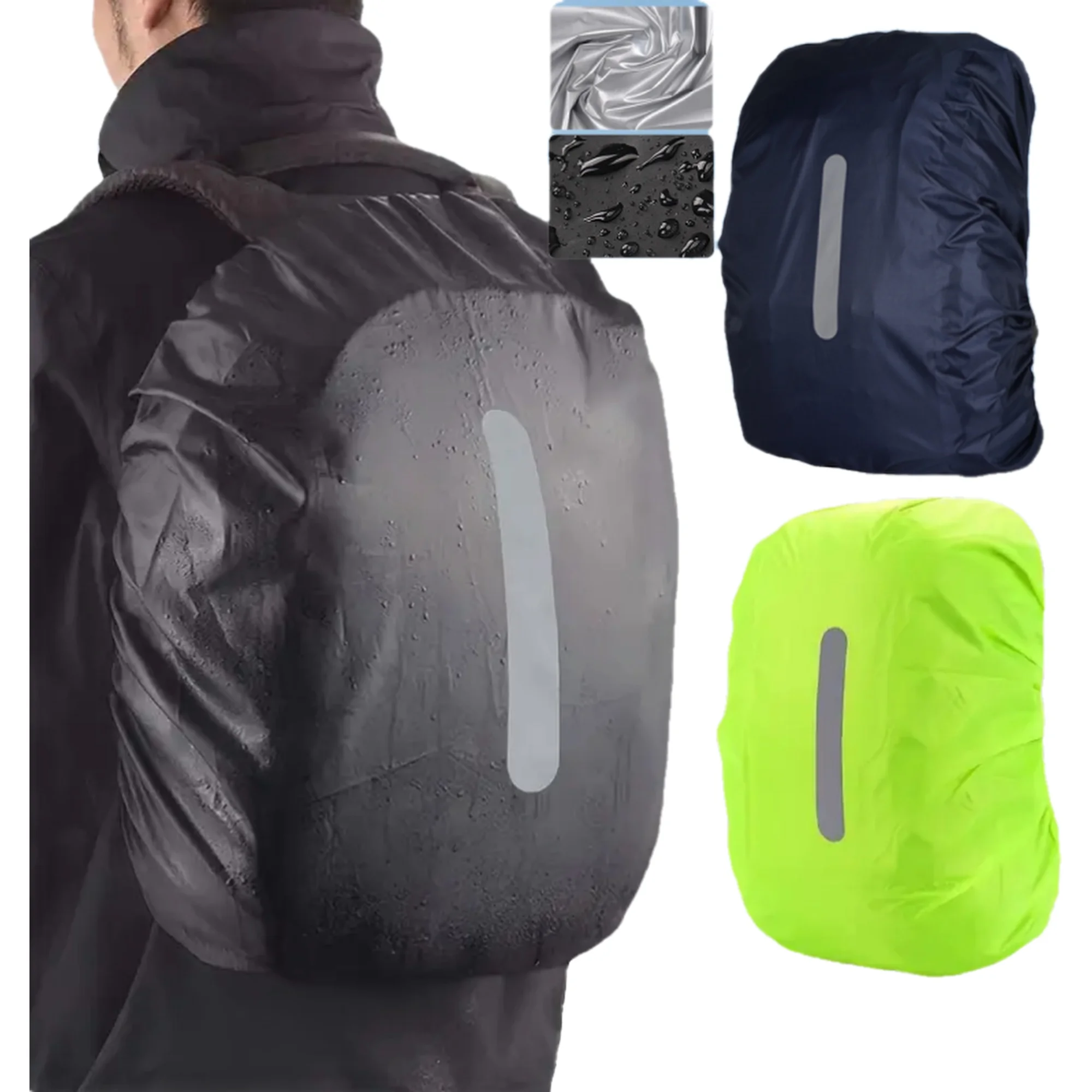 

High quality double-layer reflective backpack rain cover - suitable for cycling, camping, traveling, and outdoor activities