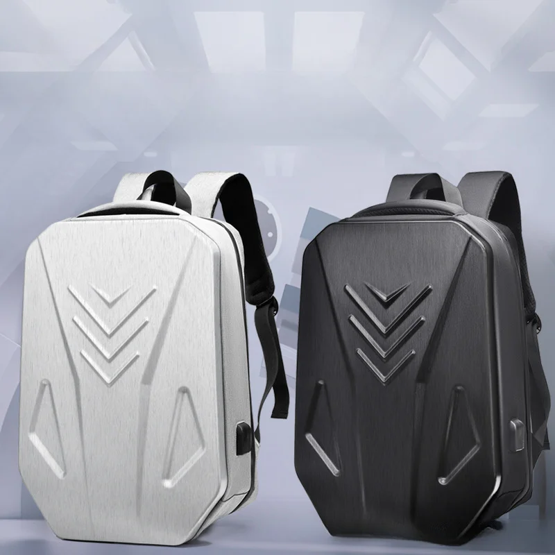 2023 E-sports Armor Backpack Password Lock Laptop Bag College Backpack Outdoor Men\'s USB Charging Travel Gaming Pack