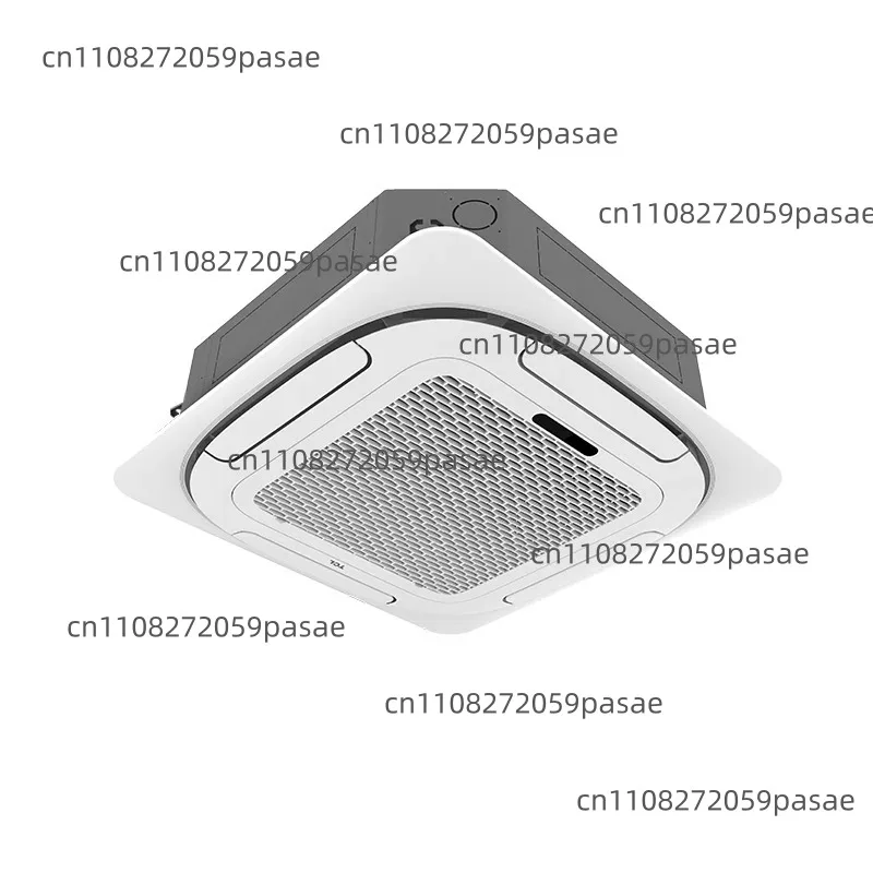 Aire Acondicionado Split Slim Cassette de 24000 BTU y 8 Vías, Unidad de Ventiloconvector de Techo para Calefacción y Refrigeración