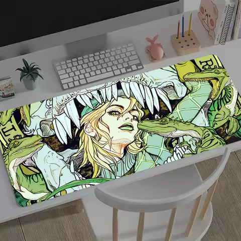 Mousepad Computer JOJO Game Mouse Pad Gaming Accessories Large Non-Slip Printing Deskmat Keyboard Pad PC carpet Anime Mousepad