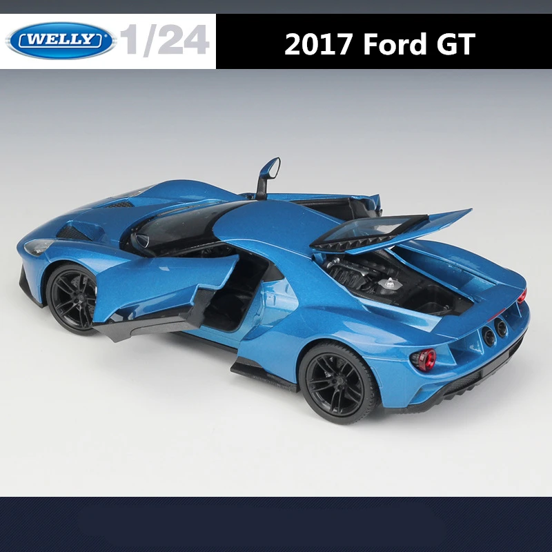 WELLY 1:24 Ford GT 2017 Alloy Sports Car Model Diecast Metal Toy Vehicle Car Model High Simulation Collection Children Toy Gifts