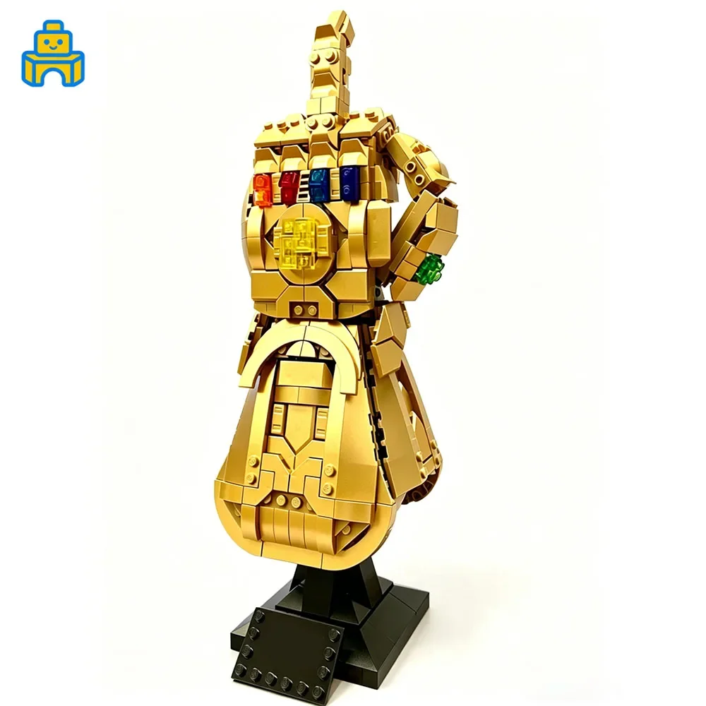 MOC Infinity Stone Handschuhe 589 Teile Montierbare Heimdekoration Zubehör Geeignet für Feiertags- und Partygeschenke – Detail 3