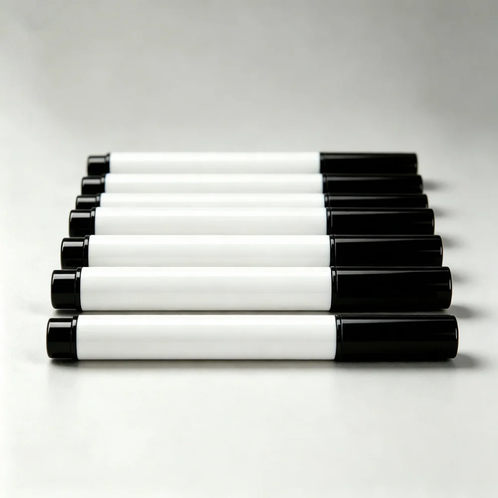 Black Marker For Whiteboard Pens Water Based Ink Dry Erase Easy Cleaning Stationery Classroom School Office Use