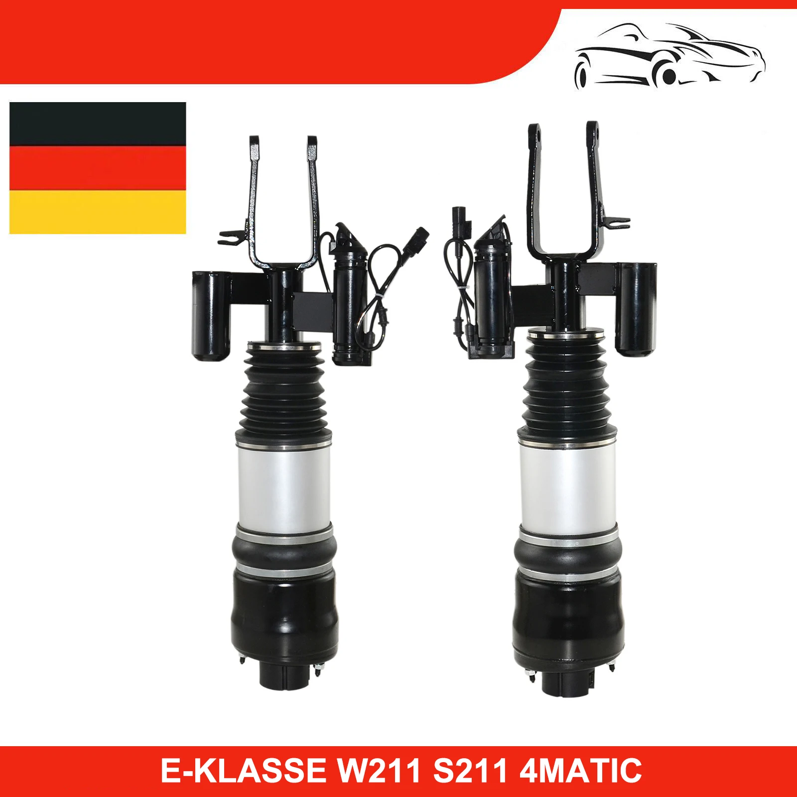 AP02 New Pair 4Matic Front Air Strut Shock Absorber For Mercedes-Benz W211 S211 E320 E350 E500 E550 2113209613,2113209513