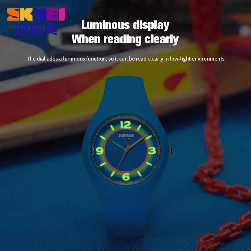 SKMEI New Fashion Japan Quartz Movement Children Sports Watches Waterproof Kids Wristwatches For Boys Girls Clock 3 Colors