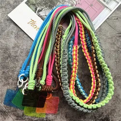 Keychain on the Phone Pendant Metal Keyring Smartphone Strap With Patch Rope Universal Hanger for Mobile Landyards Accessories