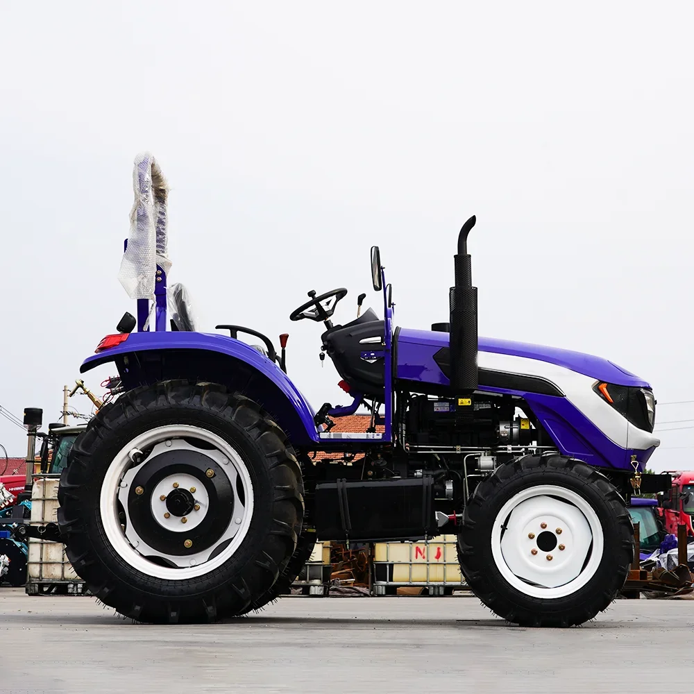 Il produttore fornisce attrezzature agricole 4WD 4 ruote 40hp 45hp 50hp Mini trattori agricoli multifunzionali compatti