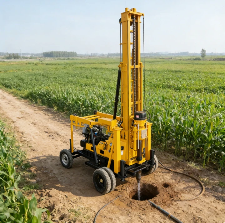 Vertical Shaft Core Drilling Rig Diesel Engine Crawler Mounted for Deep Borehole Water Well Geological Exploration Use