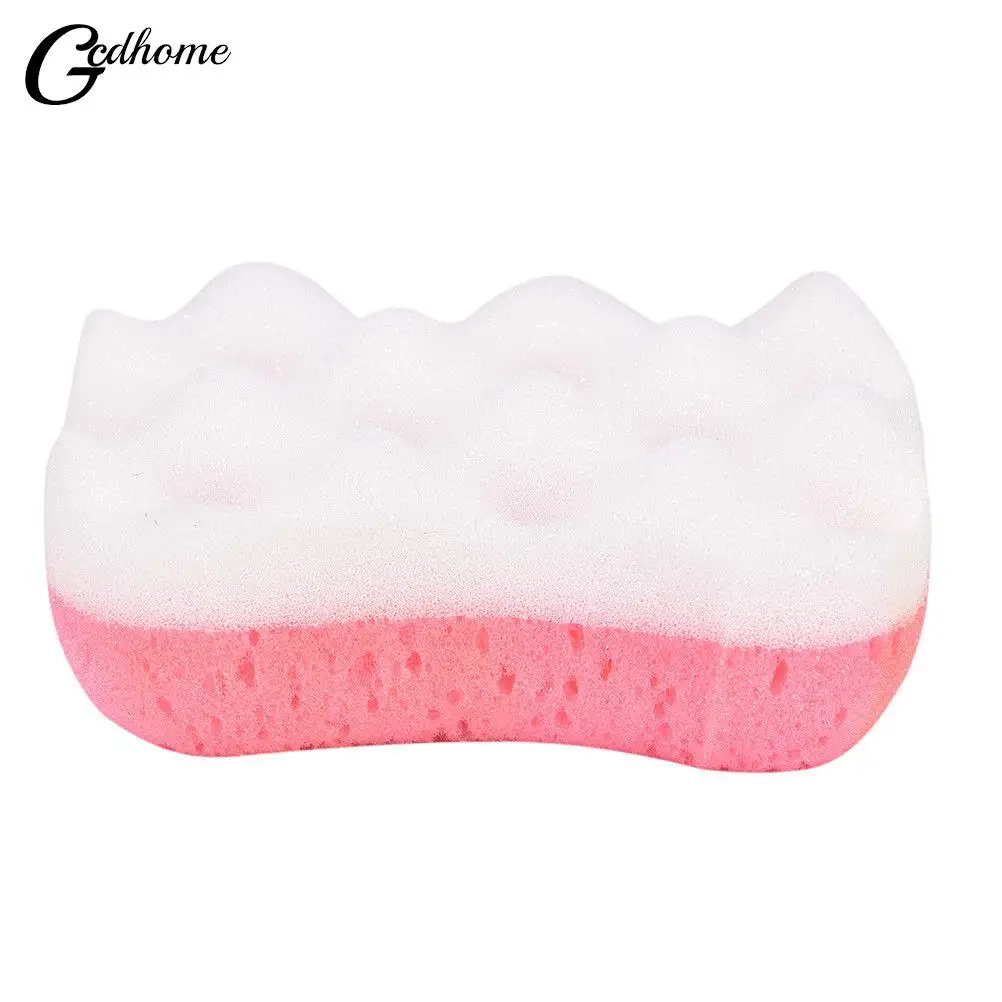 1pc 14x8x6cm Bath Sponge Massage Multi Shower Exfoliating Body Cleaning Scrubber Cleaning