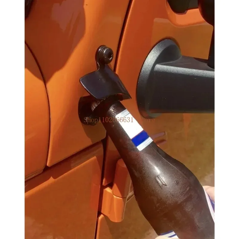 Body mounted bottle opener for Jeep Wrangler JK JK unrestricted external manual tool Jeep accessories