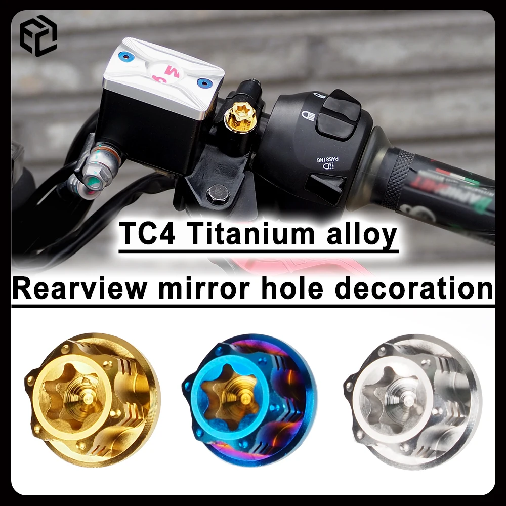 

Titanium Alloy Mirrors Hole Plug Screws Decoration For TRIUMPH Trident 660/675/765R/1200R/1200RS/ Speed400 /Speed Twin 900 /1200