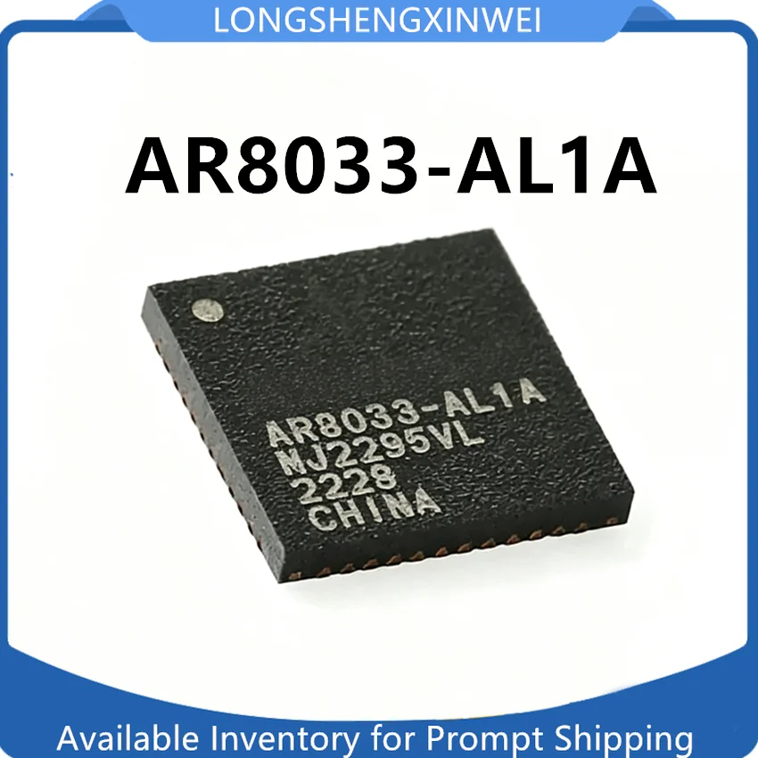 1PCS New Original AR8033-AL1A AR8033 QFN-48 Ethernet Transceiver Control Chip in Stock