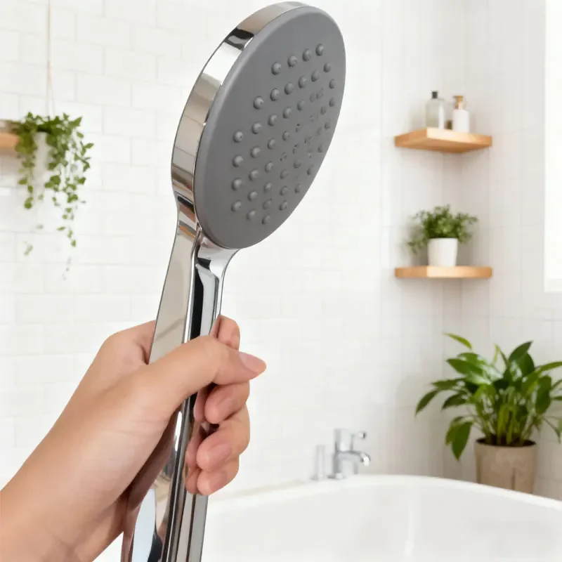 

Showerhead Set Water-Saving Shower Head with 1.5m Shower Hose Bathroom High-Pressure Handheld Shower Head Wall-Mounted Bracket