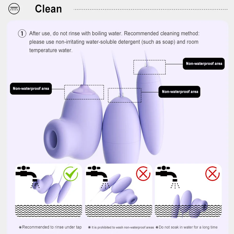 Egg Vibrator Powerful 20 Frequency Modes Sucking Vibration Clitoral Stimulation Breast Massage G-spot Orgasm Silicone Toys Set 6