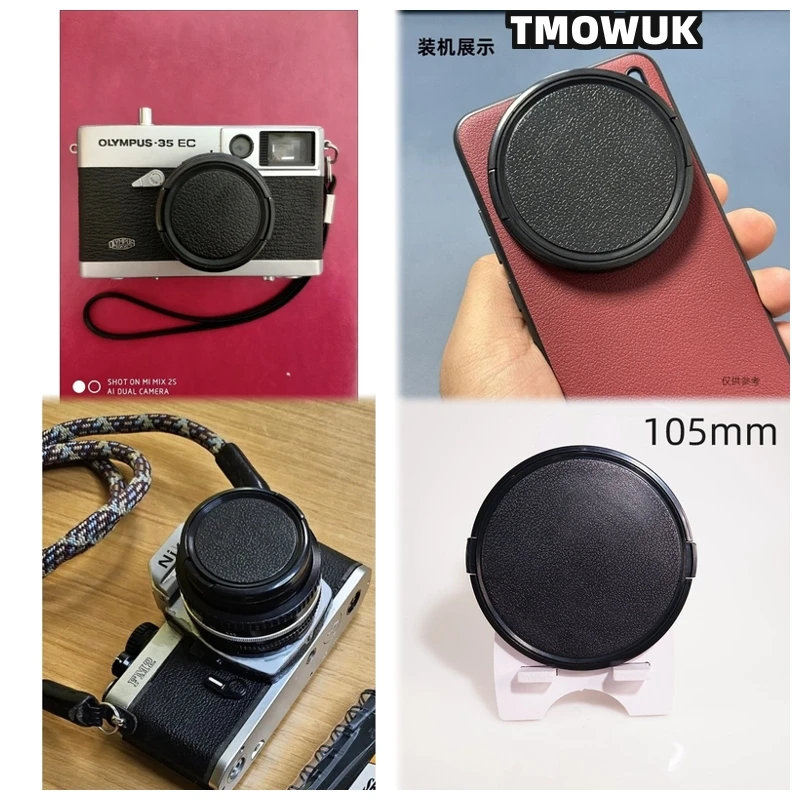 

For FUJIFILM X-S10 X-T60 X-Pro3 X-A10 X-H2S X-M1 X-E4 X-T5 X-T200 X-T10 Camera Lens Cap Protective Cover Center Pinch Snap-on 49