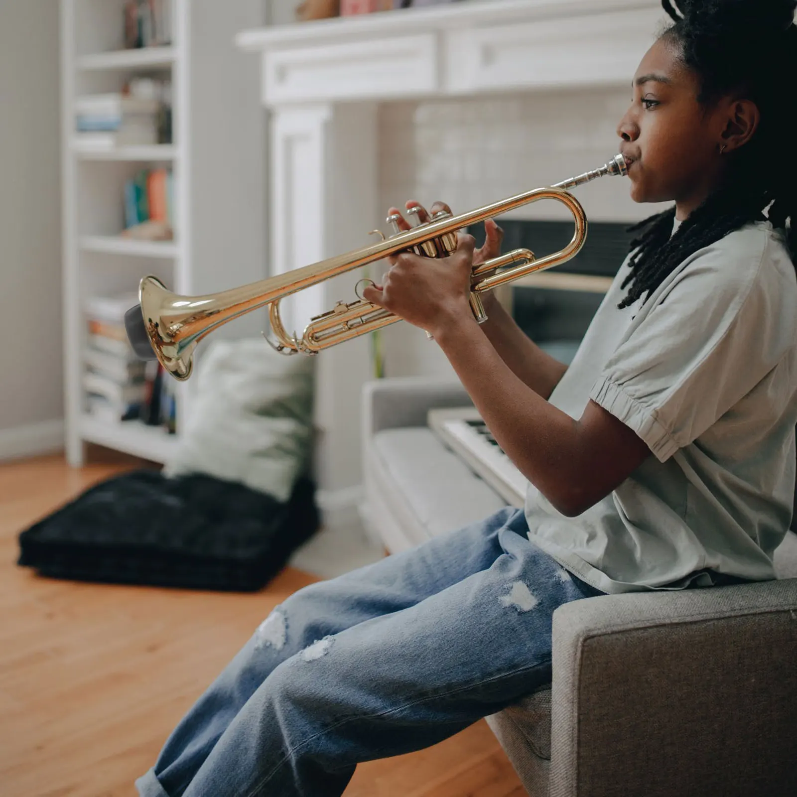 

Mini Trumpet Mute ABS Material Durable Practice Muffler for Home Use Lightweight Portable Accessory Trumpet Mute