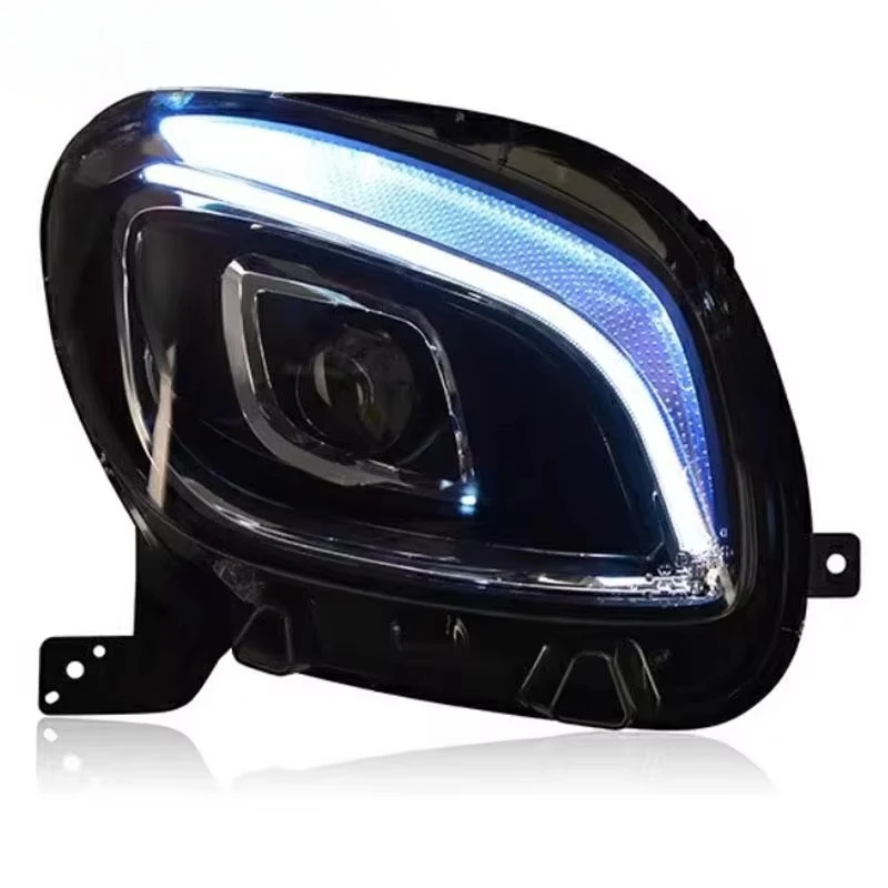 For 453 15-19 LED Modified Smart Headlight New White Red Color Temperature 6000K Jushun LED Headlight Assembly