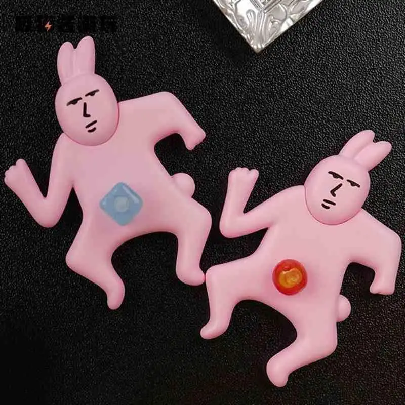 الوردي الأرنب الرسمية أصيلة تمثال صغير سلسلة مجردة العصرية صندوق أعمى لعبة ملتوي عرض قطعة تحصيل اللعب