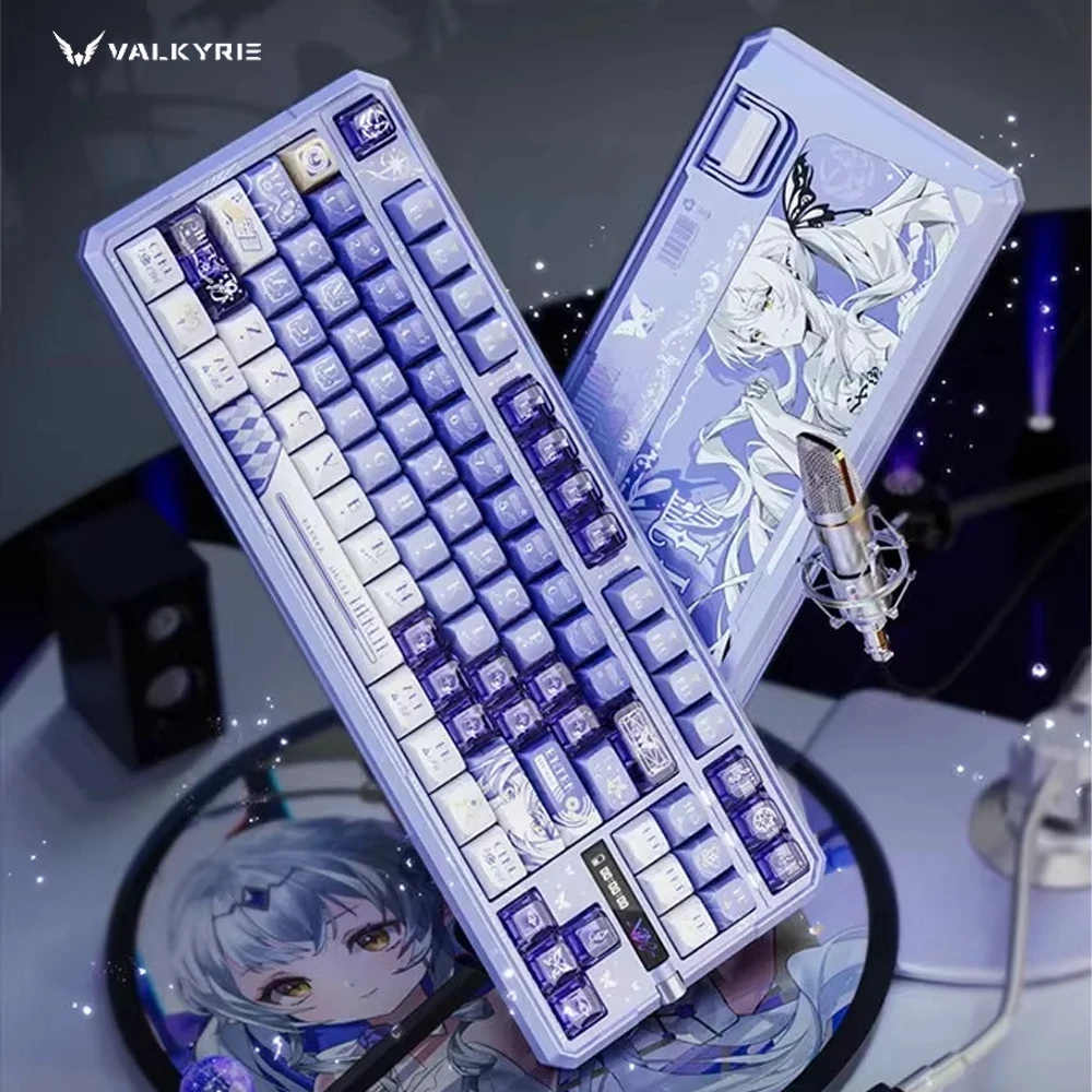 VALKYRIE VK87 V2 Wireless Mechanical Keyboard 10000mAh Long Battery Life Tri-Mode Hot Swap Gasket RGB 87 Key TKL Gaming Keyboard