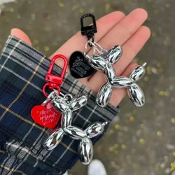Kawaii Cartoon Balloon Dog Couple Keychain Creative Animal Pendant for Women's Bag Men's Car Key Pendant Jewelry Keyring Gifts