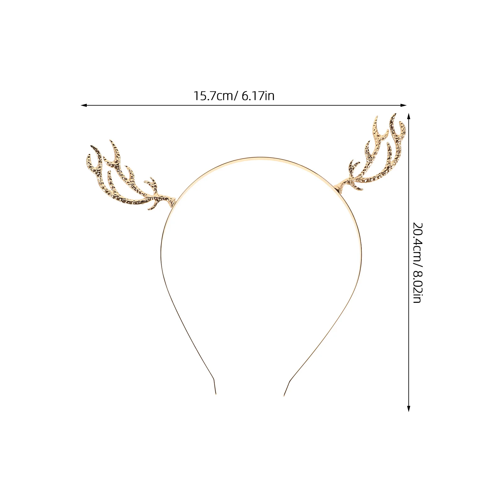 قرن الوعل عقال عيد الميلاد الرنة المعادن حجر الراين الشعر هوب عطلة حزب مهرجان اكسسوارات قرون الغزلان رباط شعر