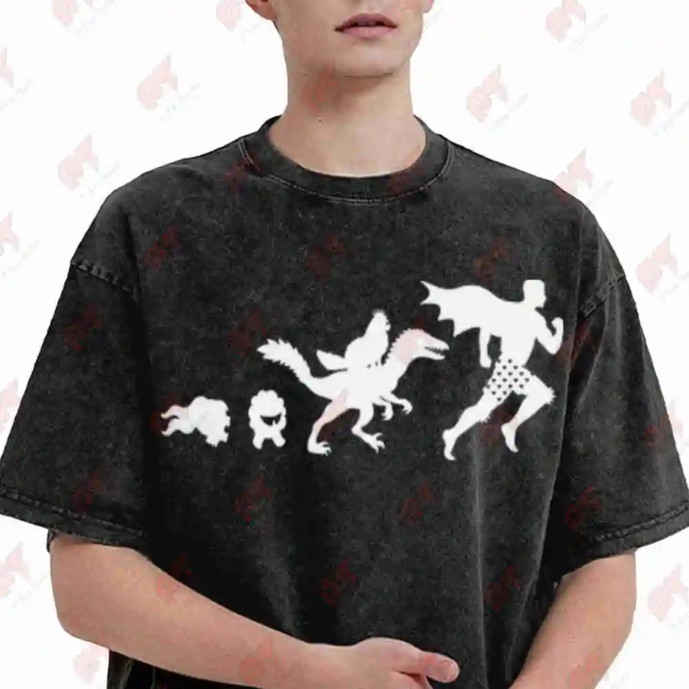 Dungeon Crawler Carl Princess Donut Mongo Sir Rendelgore Samantha Psamanthe Vintage Washed Tee Pure Cotton T-Shirt