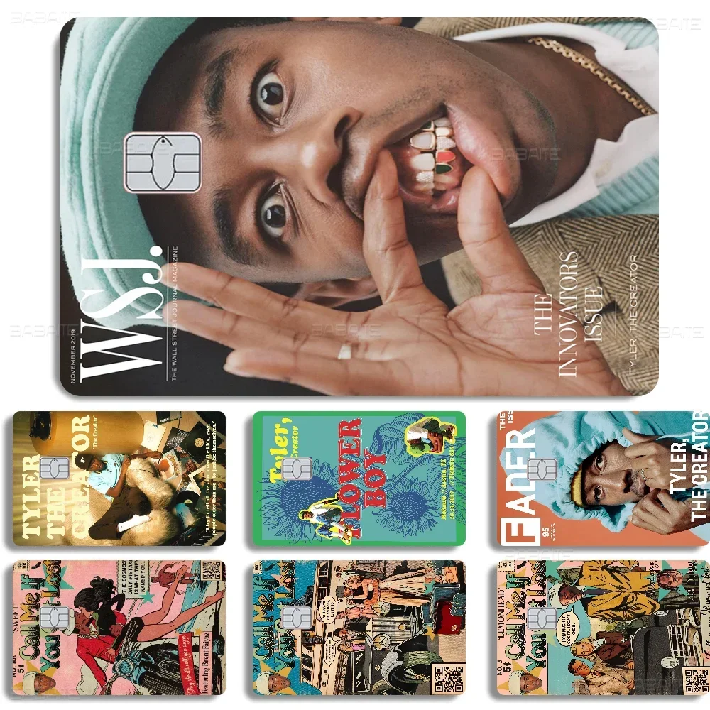 Flower Boy Tyler The Creator Anmie Sticker Film Skin Cover For Credit Card Debit Bank Card Front