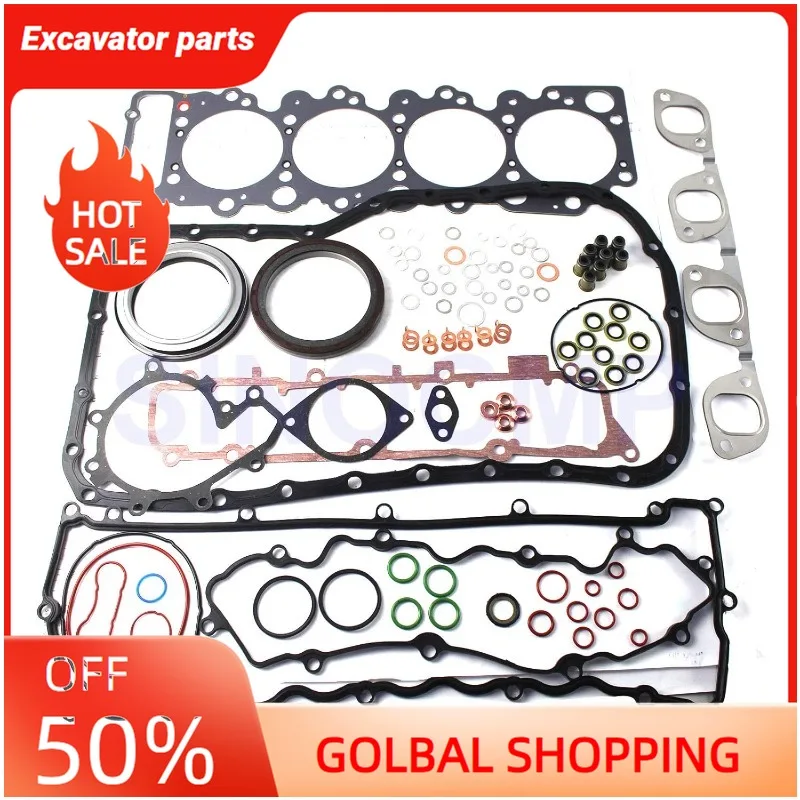 

Полный комплект прокладок двигателя SINOCMP 4HG1 4HG1T для Isuzu 4.6L NPR NPR300 Truck 2000, детали двигателя экскаватора