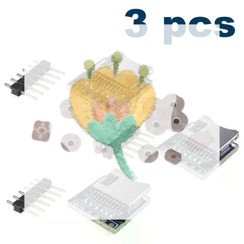 3Pcs Mini Card Module SPI Interface Micro Tf Card Reader Module For Microcontroller Electronic DIY Project