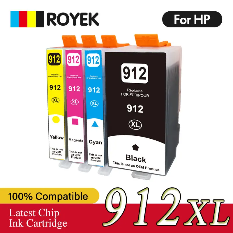 

Compatible For HP 912XL 912 XL HP912 Ink Cartridge For HP OfficeJet Pro 8020 8022 8023 8024 8025 8026 8028 8035 Printer