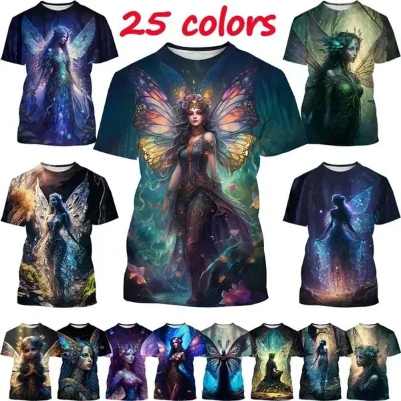 New Fairy 3D Print T-shirt for Unisex Fashion Women Clothing Personality Magic Elf Forest Elf Graphic T Shirt Harajuku Tops Tees