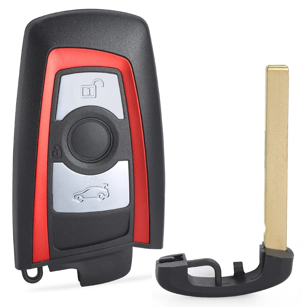 

KEYECU Red Smart Remote Key Fob 315 МГц YGOHUF5662,434 МГц HUF5767,868 МГц HUF5661 для BMW F Chass 5 7 Series FEM/BDC CAS4 CAS4+