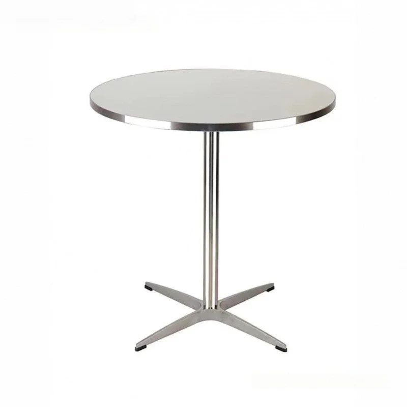 

Square table aluminum alloy feet solid wood multi-layer desktop negotiation table