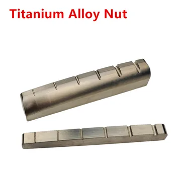 【Hergestellt in Japan】 1 Stück E-Gitarre, Sattel aus Titanlegierung für ST TL Les Paul LP SG Style Gitarre 43 mm