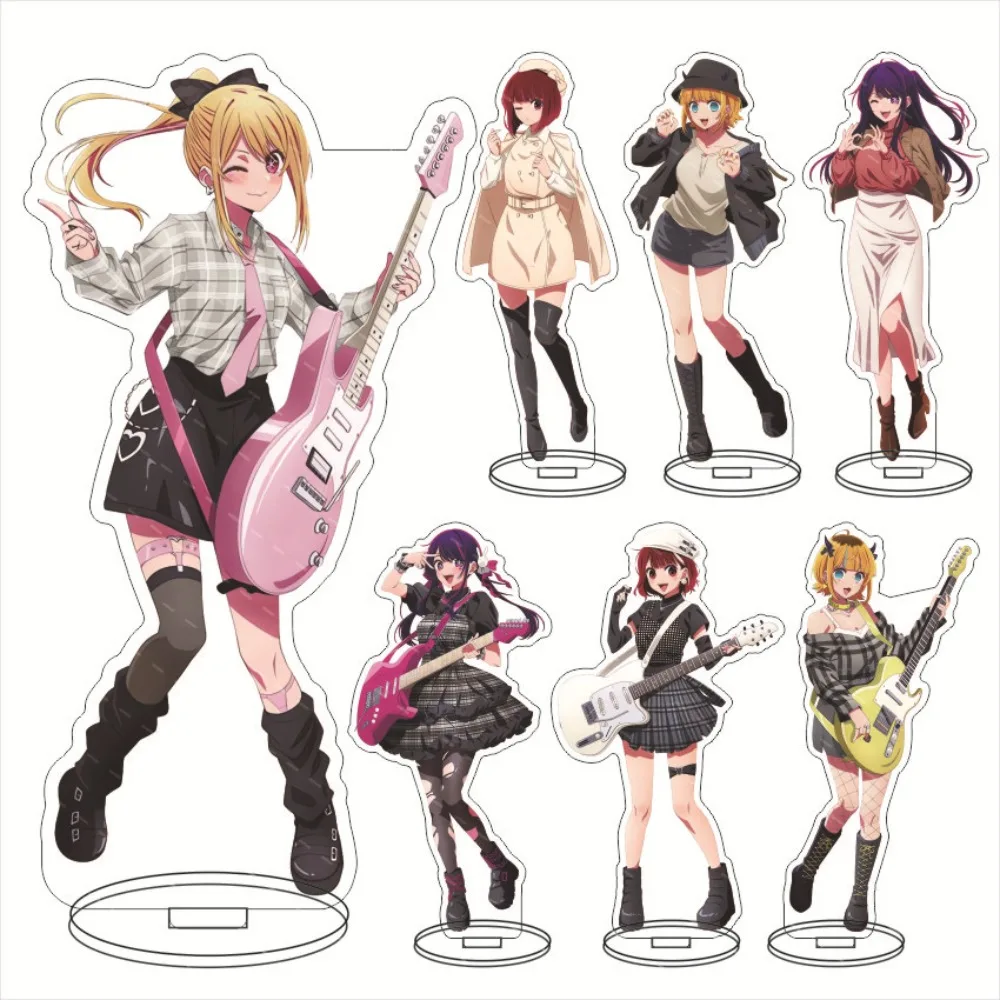 Anime The Child I Push Acrylic Stand Guitar Series Hoshino Ai  Akua Rubii Arima Kana Desktop Decoration Accessories Gifts