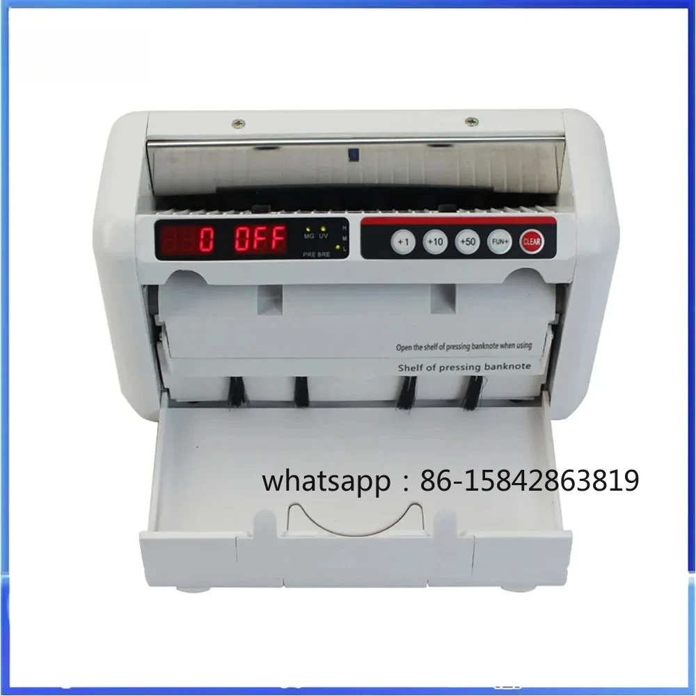 Contador de Billetes Portátil con Pantalla LCD, Detector de Billetes Falsos, 110V/220V, para la Mayoría de las Monedas