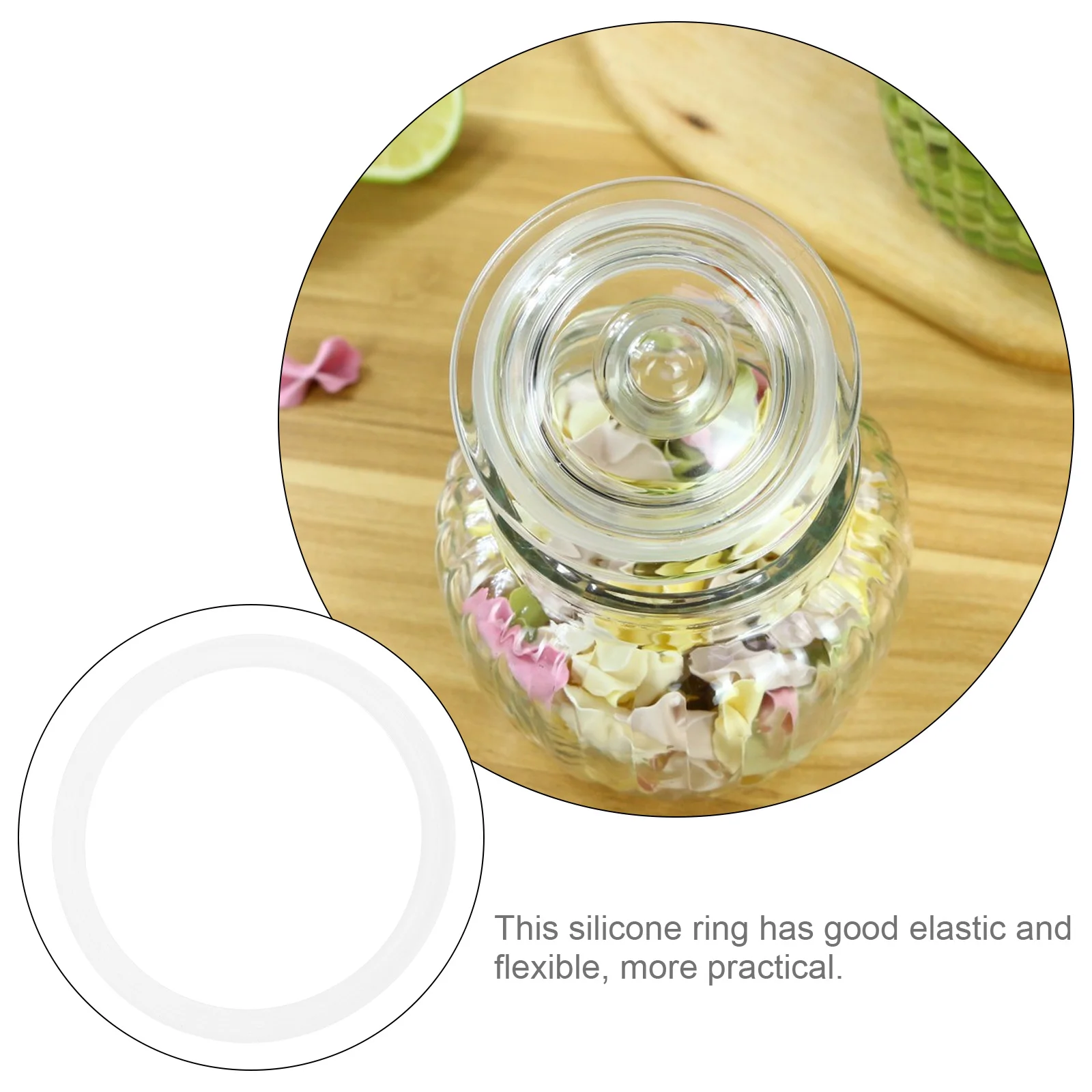 

3Pcs Silicone Seal Ring Flexible Replacement Gasket for Bottles Leak Proof Insulated Bottle Lid Seal Rings Bottle Lid Ring