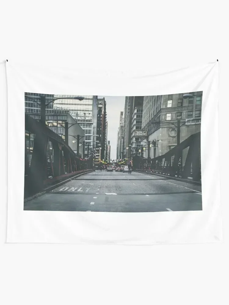 Chicago?s street view Tapestry Carpet Wall Room Decor Cute Home Decor Aesthetic Things To Decorate The Room Tapestry