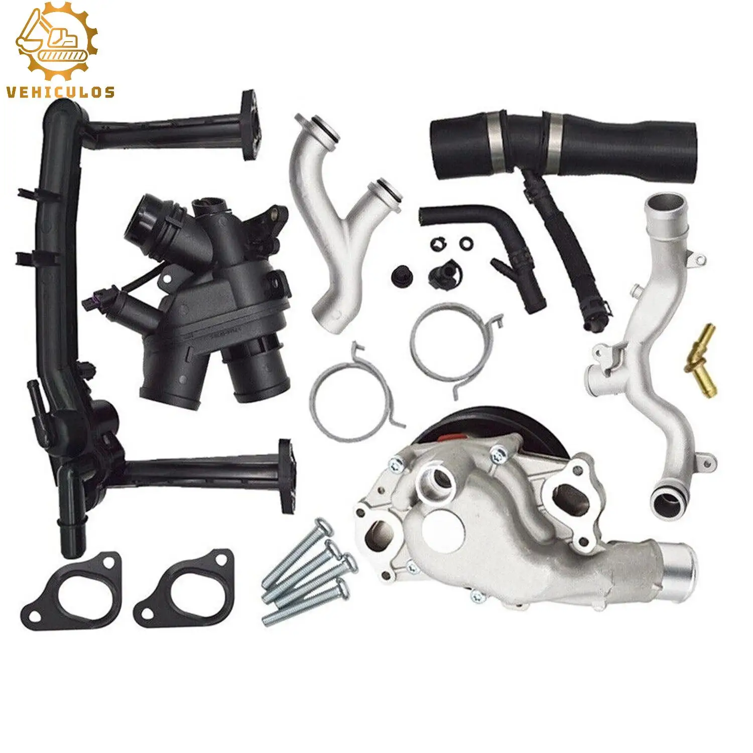 AJ813917 C2Z18615 C2Z28536 AJ814042 C2D20660 1Set Cooling System Replace Kit For Jaguar XF XE XJ Land Rover Discovery 3.0L 5.0L