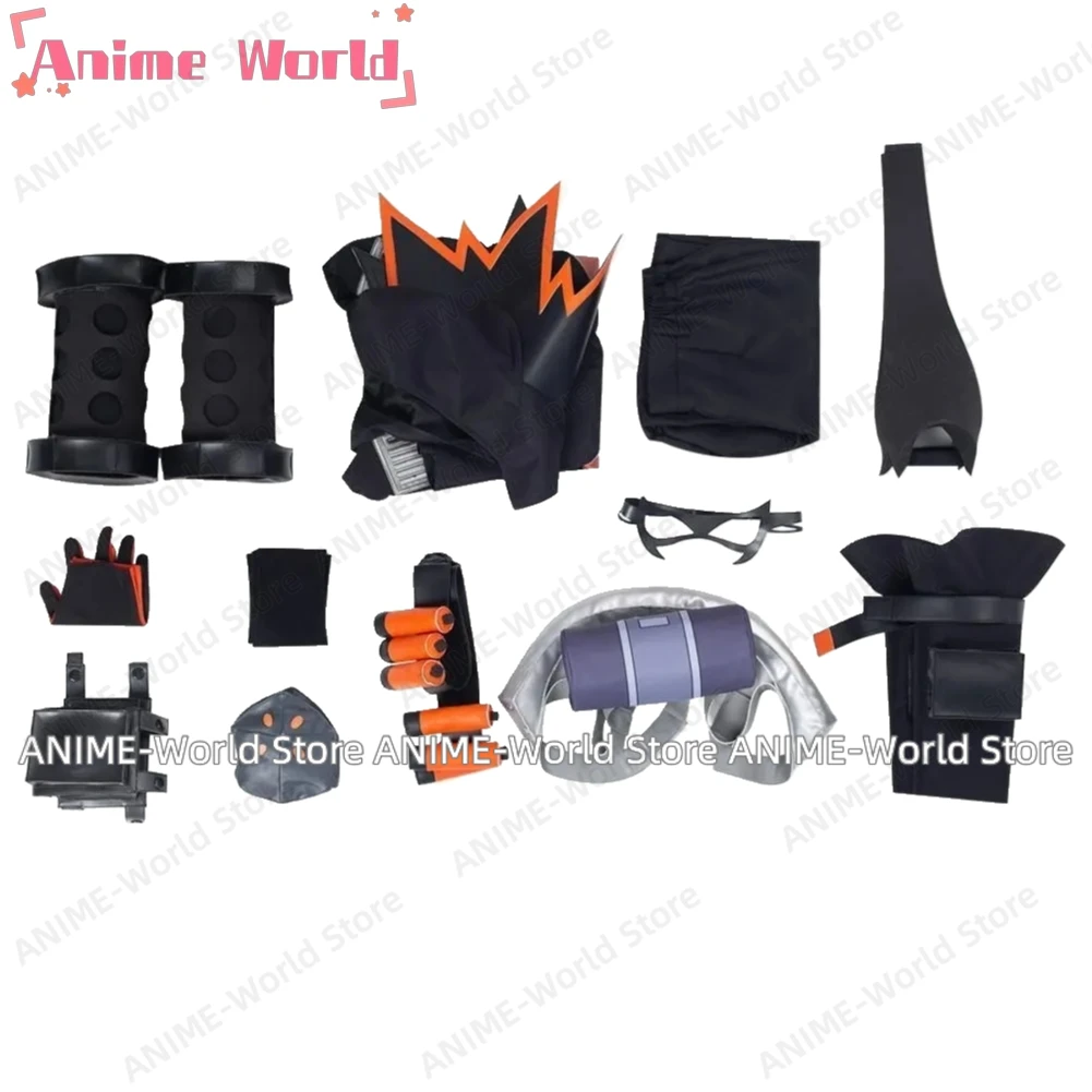 《Custom Size》Anime Katsuki Bakugou Halloween Battledress Combat Suits Carnival Suit Cosplay Costume Halloween Wig Shoes