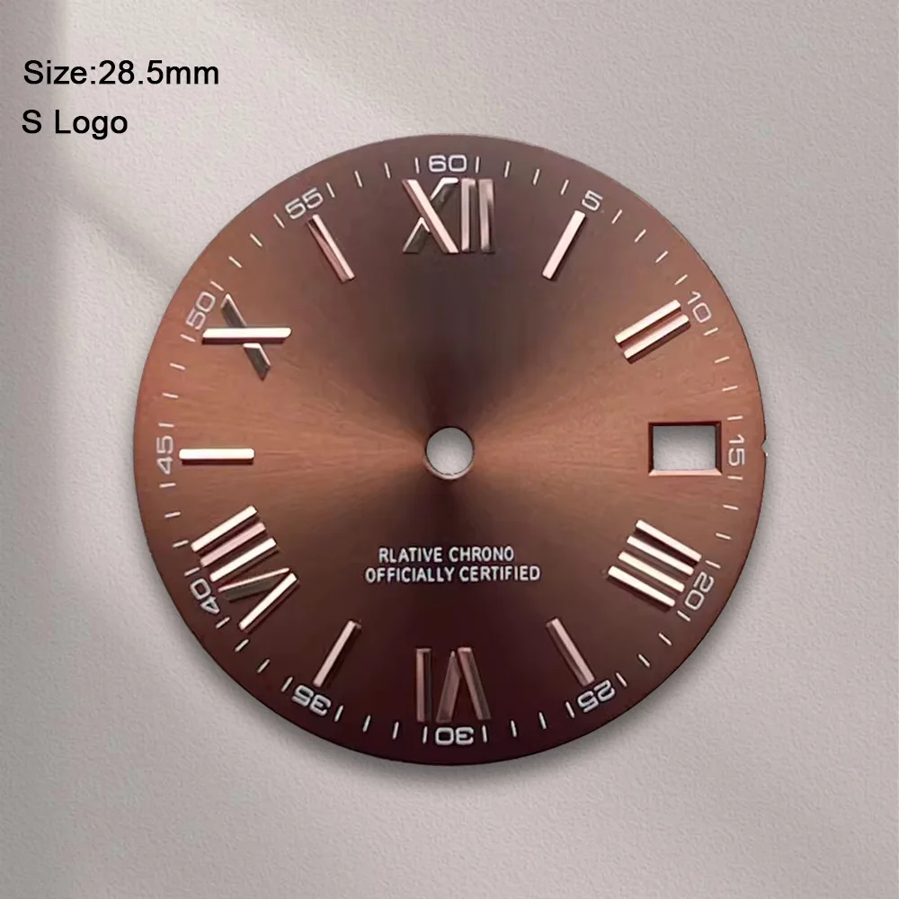 New S Logo Dial 28.5mm NH35 Dial Rome Dial Suitable For NH35 Automatic Movement Watch Modification Accessories tools
