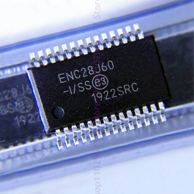 10 Uds nuevo ENC28J60-I/SS ENC28J60/SS ENC28J60 SSOP-28 chip controlador Ethernet