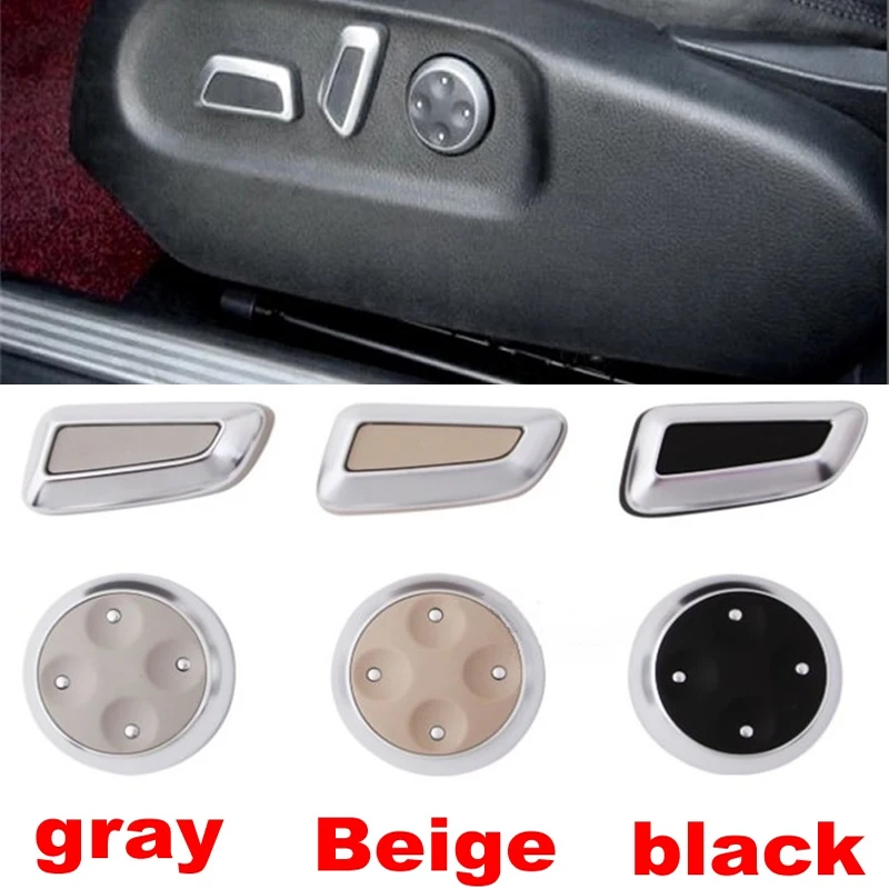 

Car styling Interior Auto Seat adjustment button switch Cover trim decorative For Audi A4 B8 A6 C6 C7 A5 A7 Q5 Q3 Accessories
