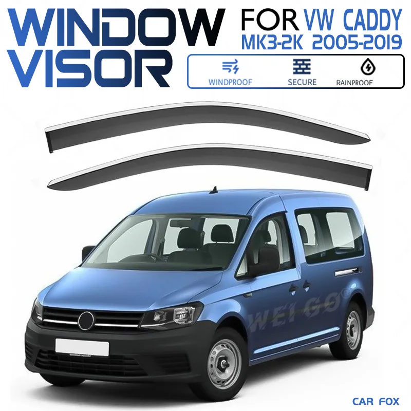 

Для Volkswagen VW Caddy 2005-2019: Дефлекторы окон, навесы-козырьки, защита от дождя и солнца для боковых стекол, автоаксессуары