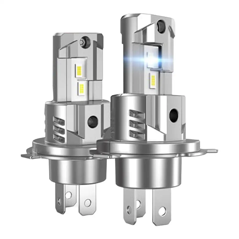 

Through-hole Headlights H4 Car Headlights Aviation Aluminium Construction Easy Installation Efficient Illumination
