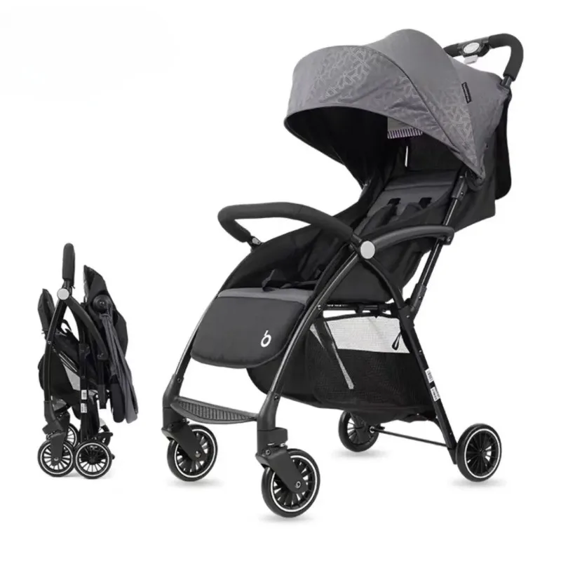 EG19 Factory Direct Baby Stroller, Lightweight Foldable Pram, One Click Fold Pushchair, Compact Portable Travel Carriage